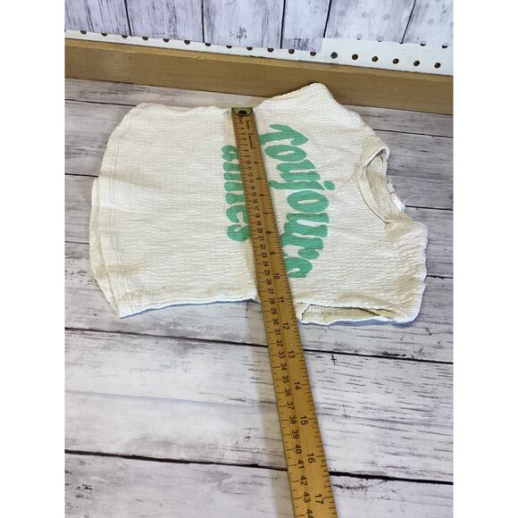 Infants White "Toujours amies" T-Shirt 9-12 Months - Picture 3 of 4